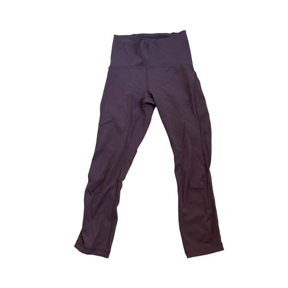 Lululemon Train Times Size 2 Purple Pant Leggings Mesh Side Panel - Picture 2 of 11